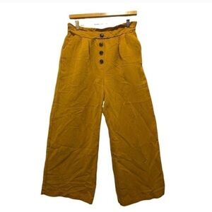 Altard State mustard pants Small stretch waist wide leg S high waist